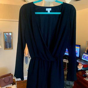 Black Bell Sleeved Romper